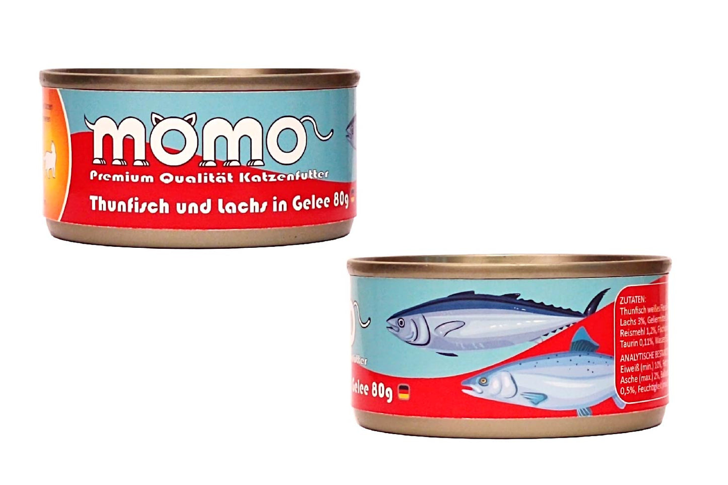 Momo Assorted Seafood Flavor Combo 80g x 24 cans