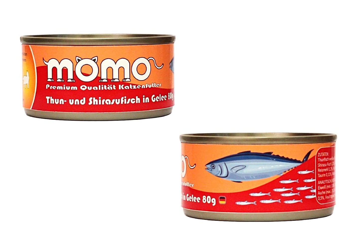 Momo Assorted Seafood Flavor Combo 80g x 24 cans