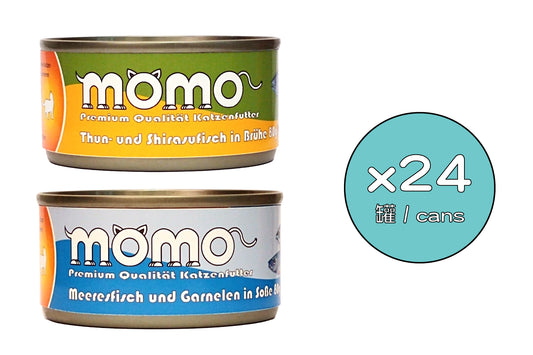 Momo Moisturizing Seafood Combo 80g x 24 cans