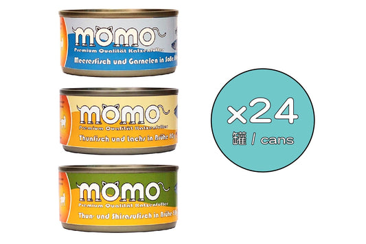 Momo Moisturizing Seafood Combo 80g x 24 cans