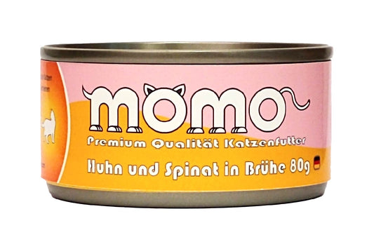 Momo Chicken and Spinach in Soup 80g
